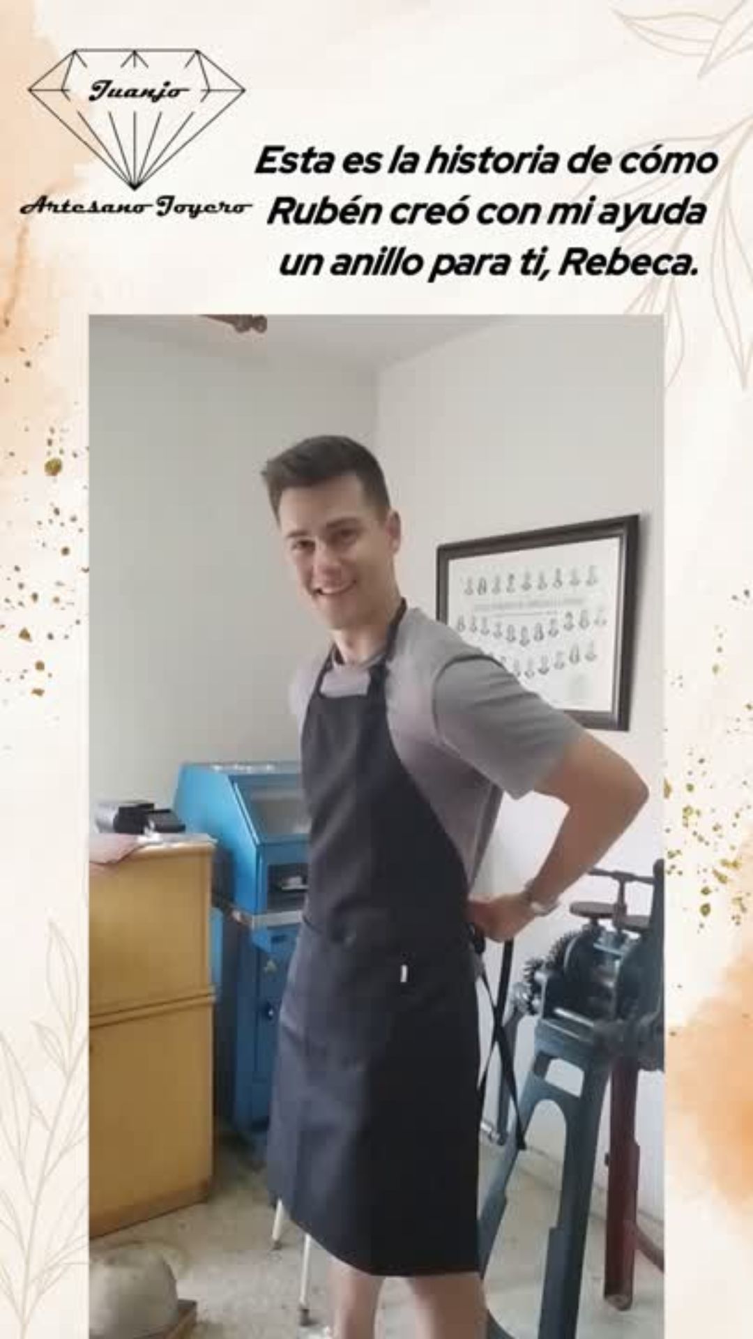 Portada vídeo sorpresa para la novia creación de anillo compromiso